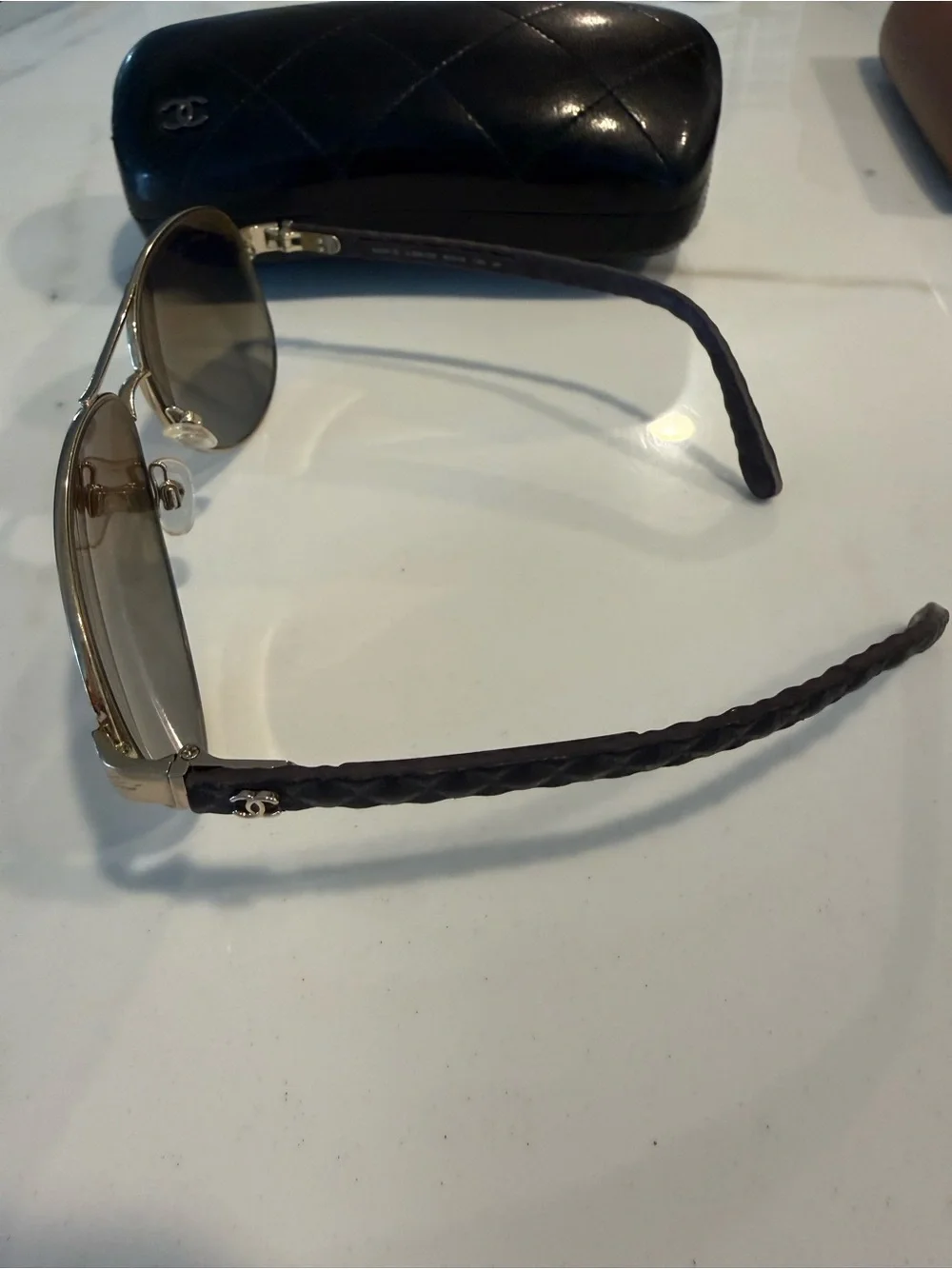 CHANEL aviator sunglasses